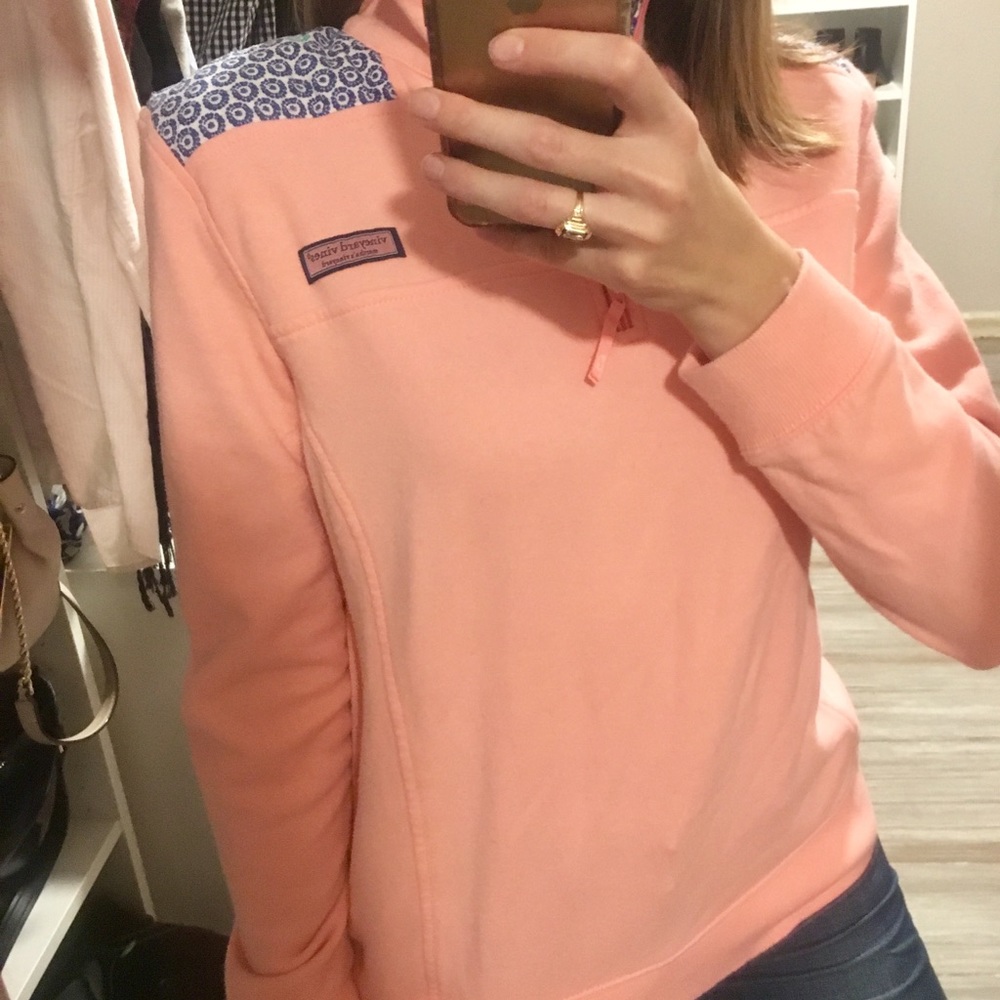 Preppy Vineyard Vines Pink Women’s Pullover Small